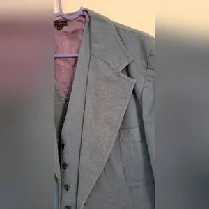 Suits & Blazers | Vintage Blue 6s70s 3 Piece Mens Suit